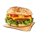 No Meat Burger Cheeseburger (vegan)