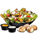 Chicken Filet Salat Basilikum Pesto