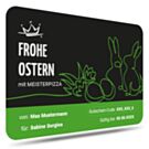 Geschenkgutschein Meisterpizza Ostern
