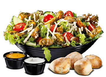 No Chicken Filet Salat Pesto (vegan)