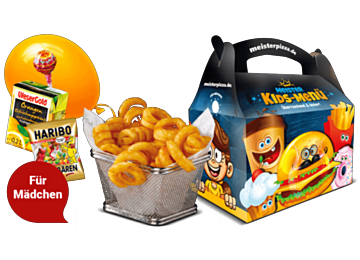 Curly Fries Kids-Menü Girls