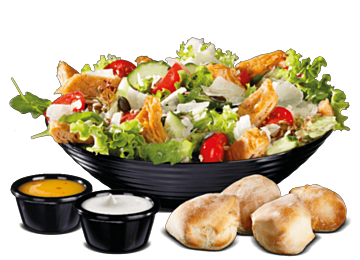 No Chicken Filet Salat (veggie)