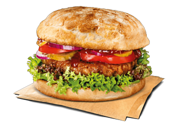 No Meat BBQ Burger (vegan)