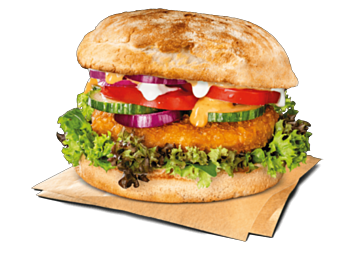 No Chicken Burger (vegan)