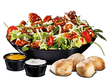 No Chicken Filet Salat Teriyaki (vegan)